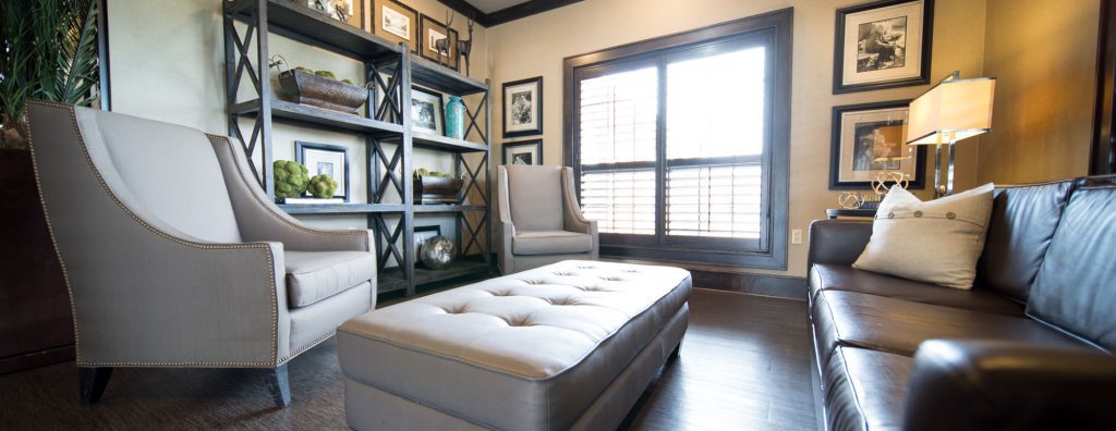 A common area at a skilled nursing facility for long term care, short term care, respite care, and memory care